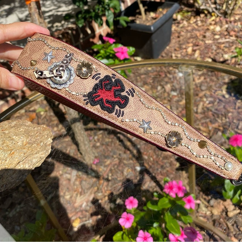 NWT Coach X Keith Haring Novelty Strap In Signature Patchwork 31073